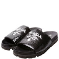 Sequin Logo Slides Size 38.5 Black