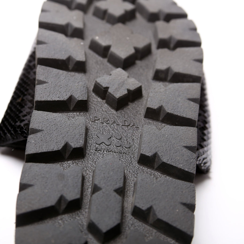 Sequin Logo Slides Size 38.5 Black