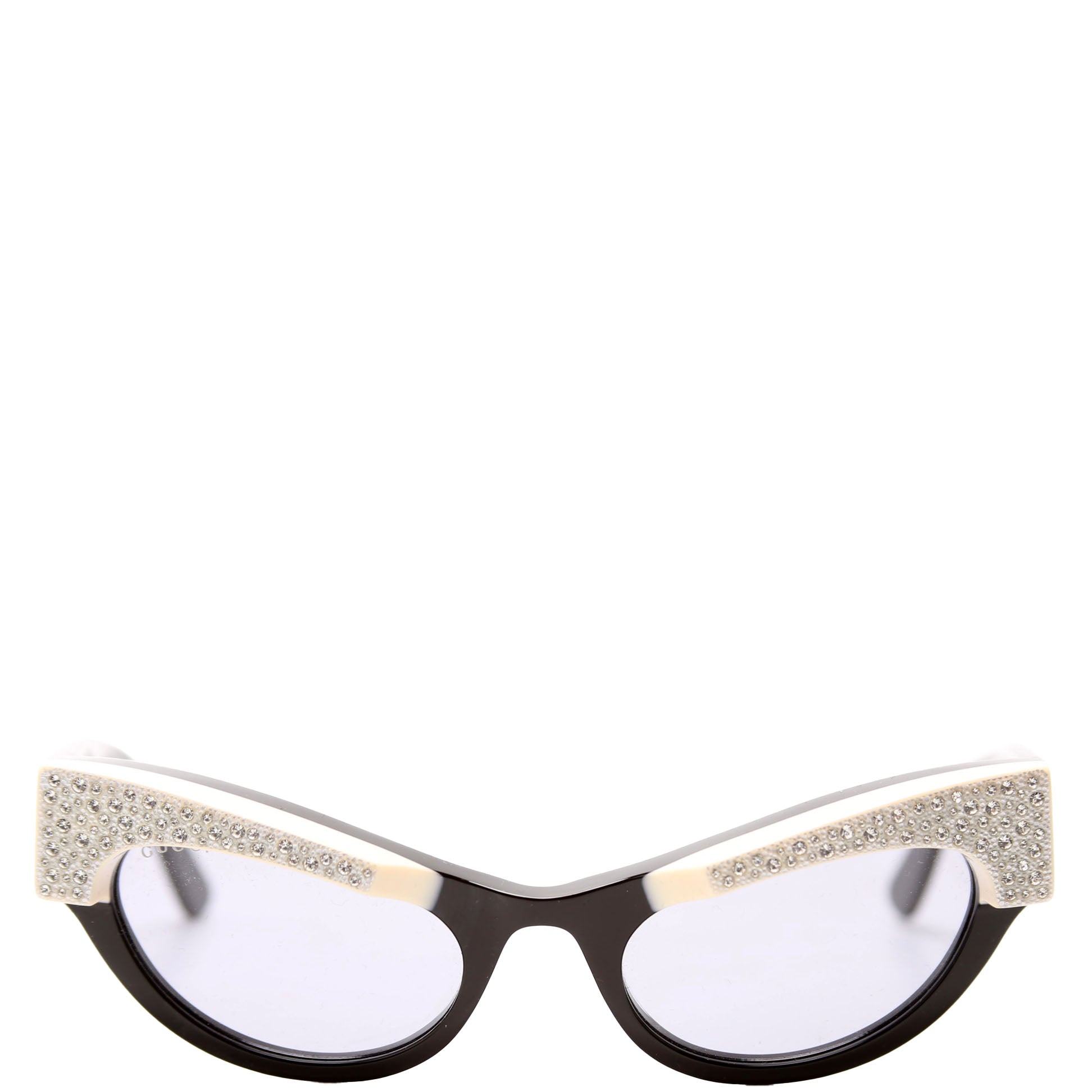 Gucci GG1167S Crystal Sunglasses Black/Cream