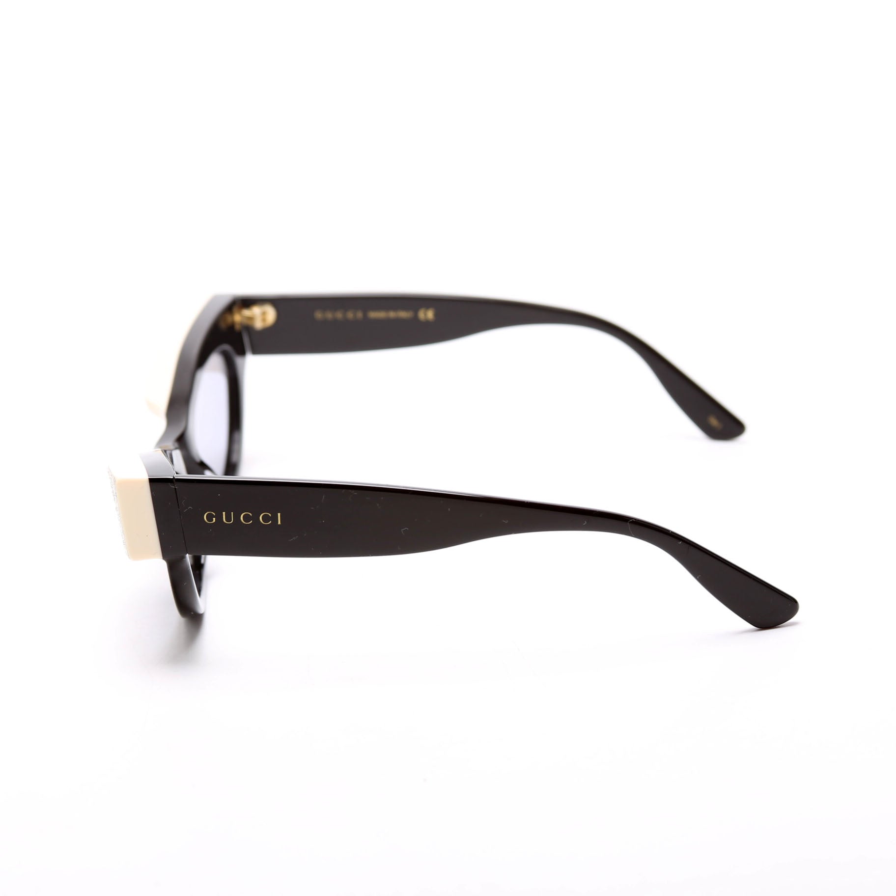 Gucci GG1167S Crystal Sunglasses Black/Cream