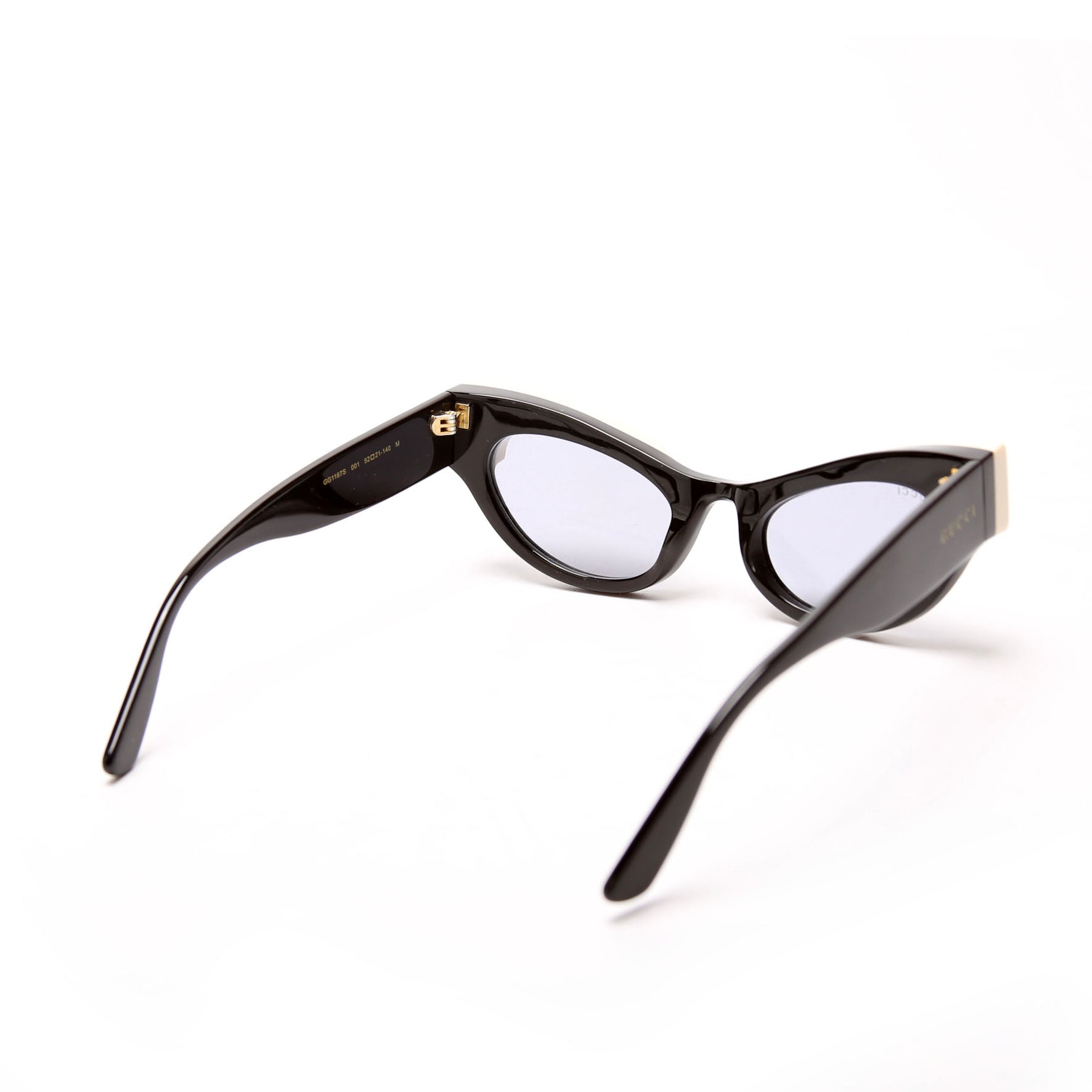 Gucci GG1167S Crystal Sunglasses Black/Cream