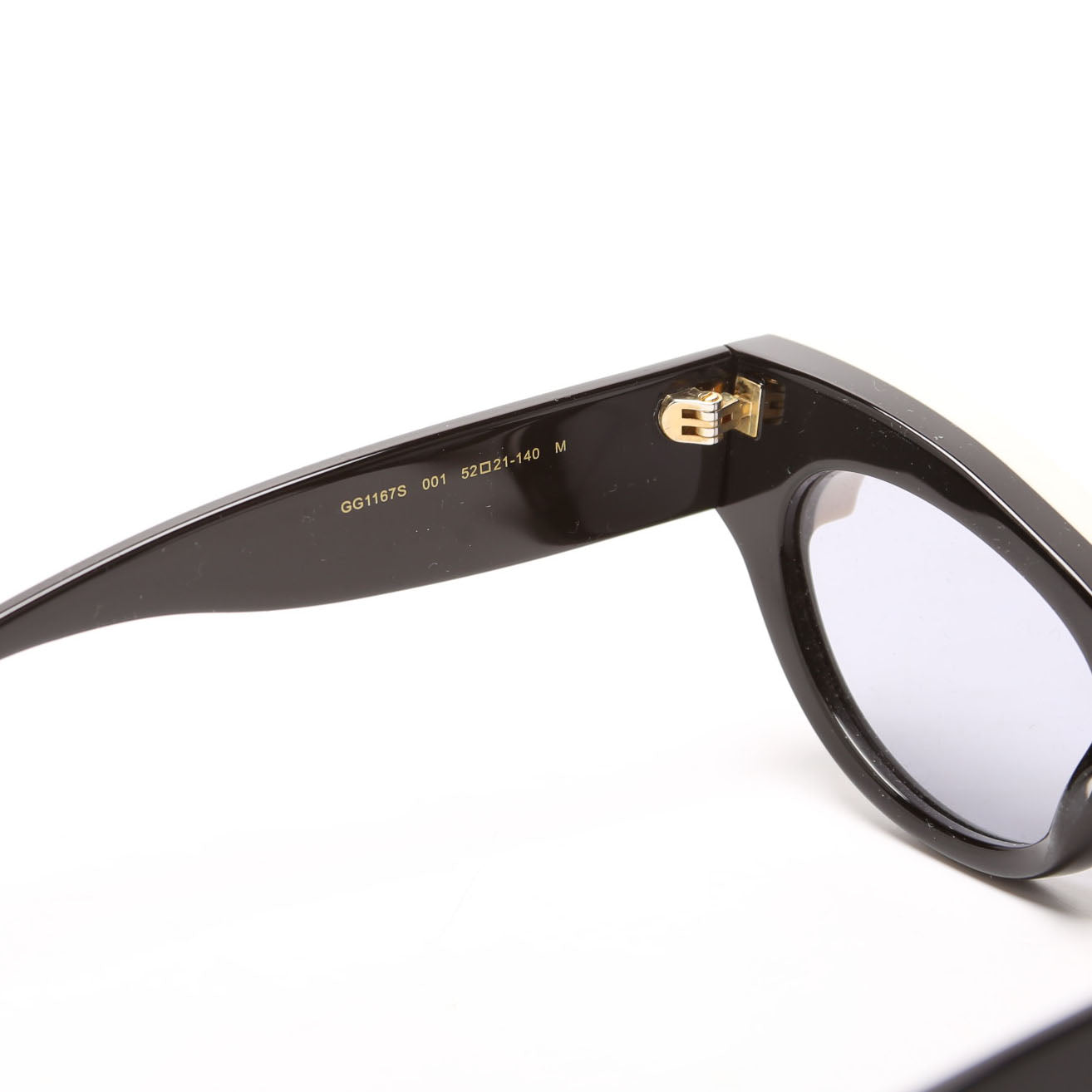 Gucci GG1167S Crystal Sunglasses Black/Cream