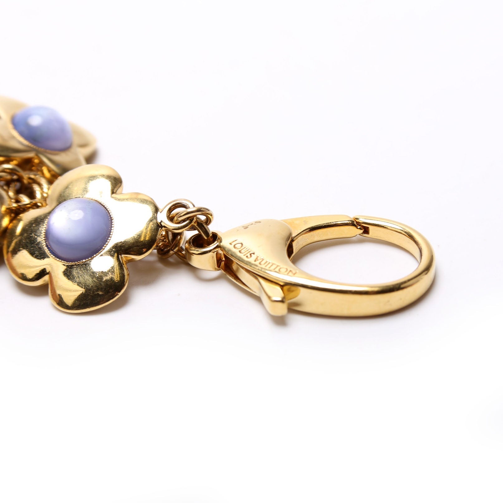 Bijoux Sac Tresor Bag Charm Gold/Blue