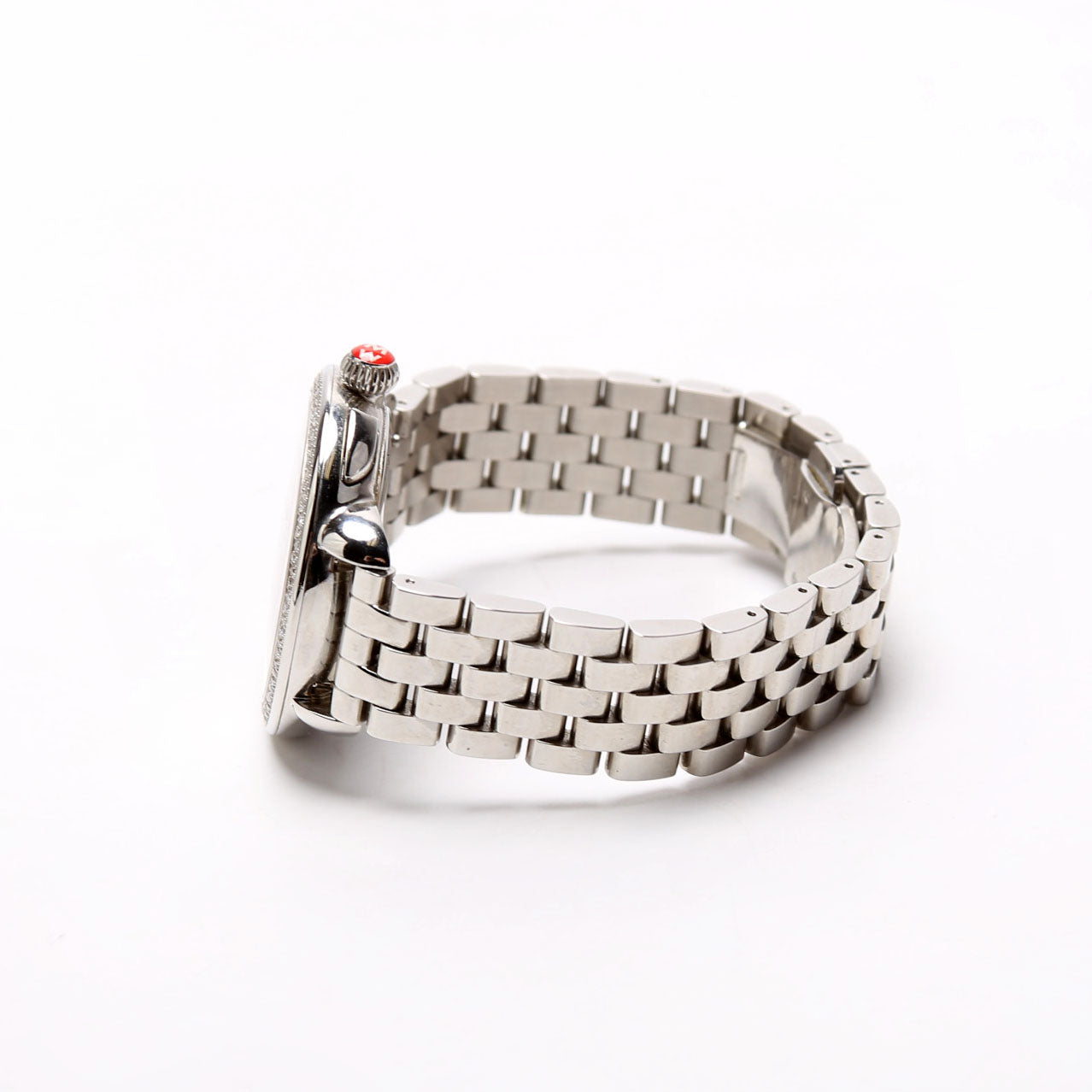 Serin With 0.6 Diamond Bezel Watch Rose Gold Silver