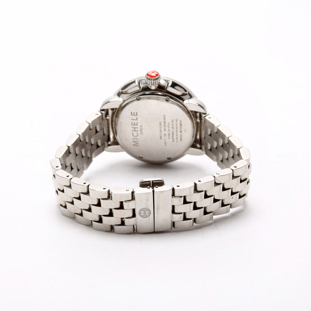Serin With 0.6 Diamond Bezel Watch Rose Gold Silver
