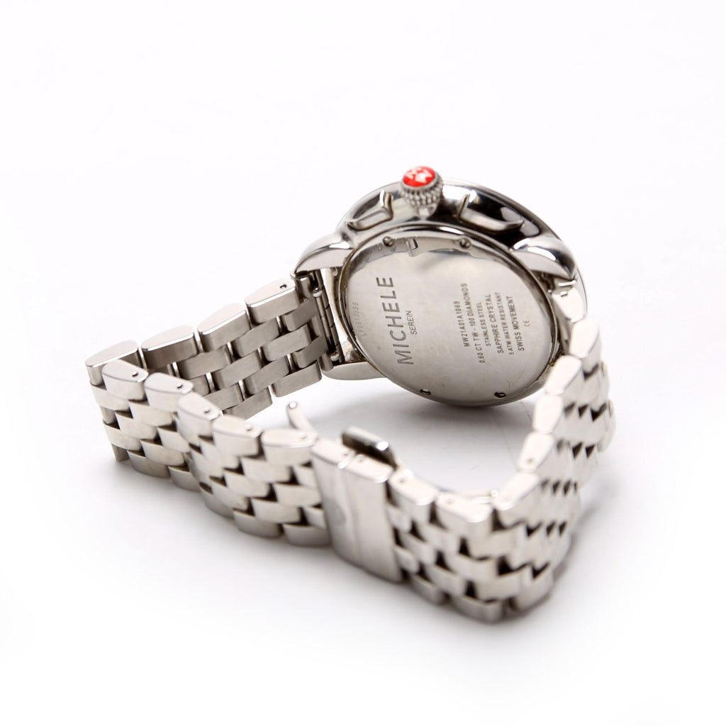 Serin With 0.6 Diamond Bezel Watch Rose Gold Silver