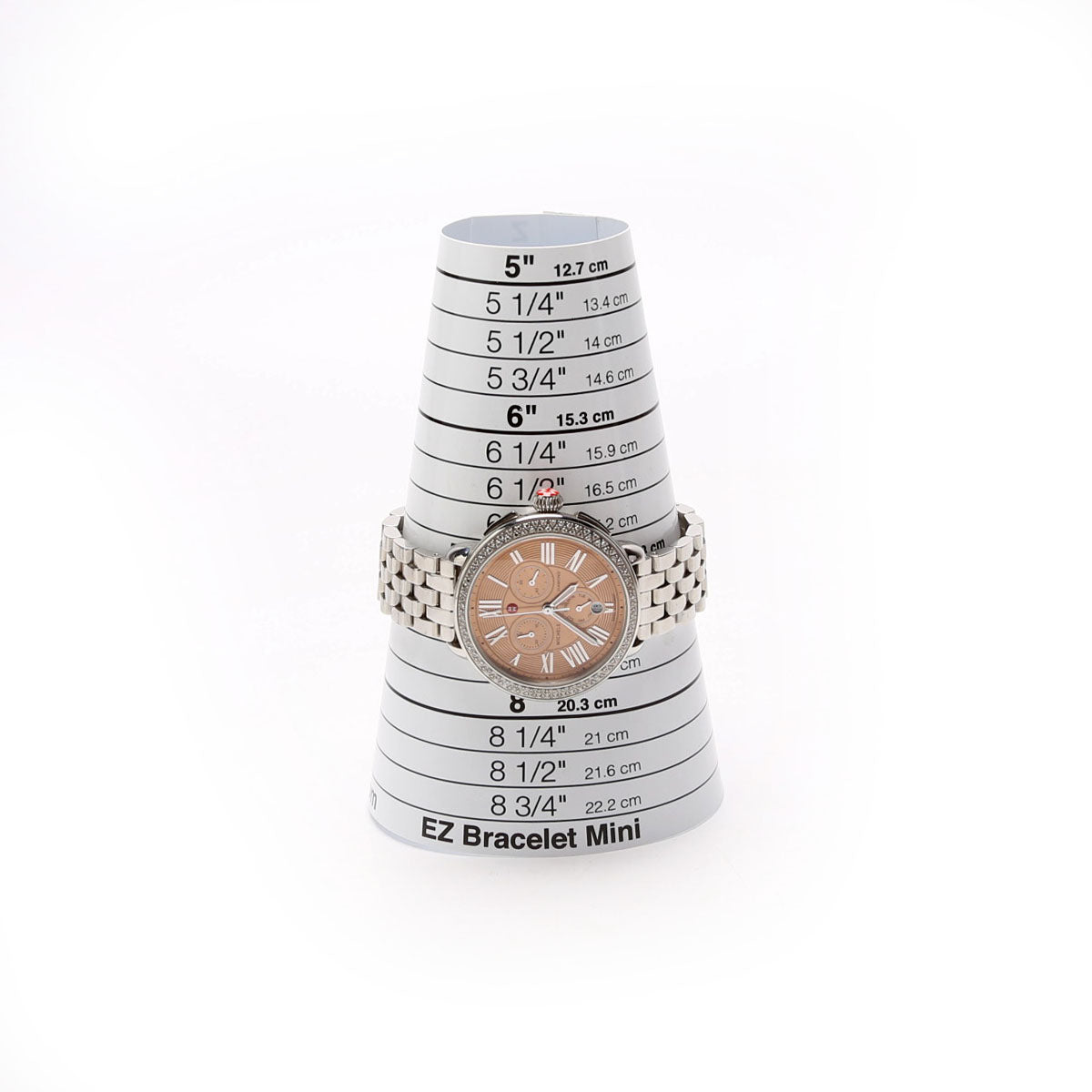 Serin With 0.6 Diamond Bezel Watch Rose Gold Silver
