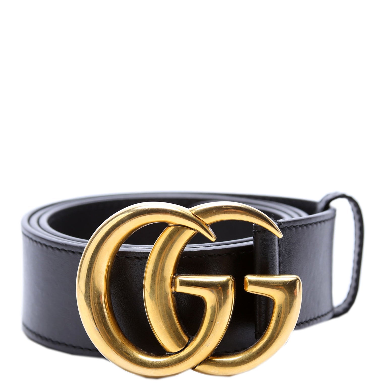 400593 Marmont GG Leather Belt Size 100/40 Black