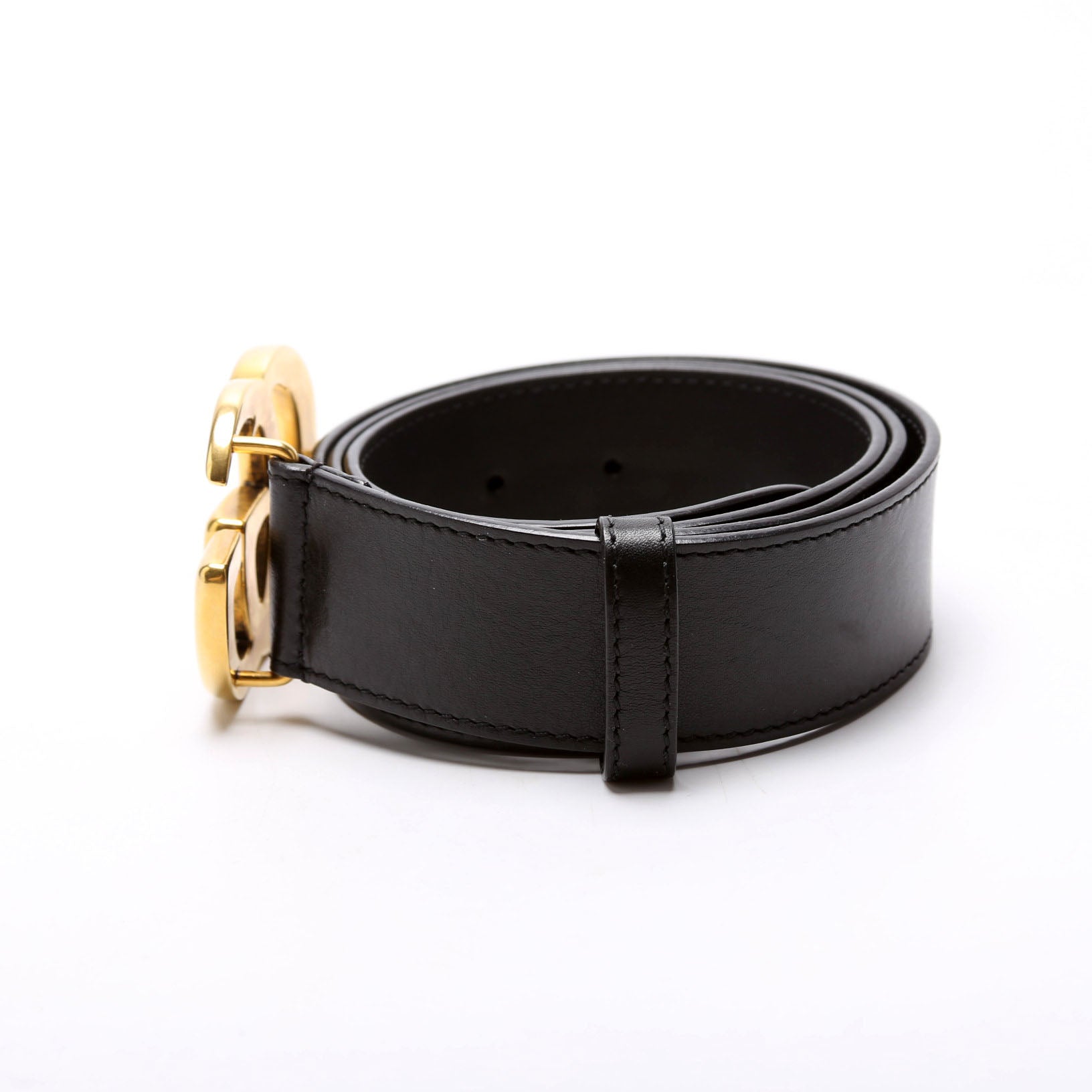 400593 Marmont GG Leather Belt Size 100/40 Black