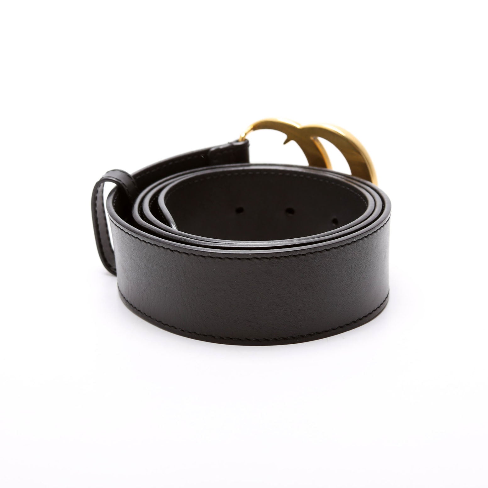400593 Marmont GG Leather Belt Size 100/40 Black