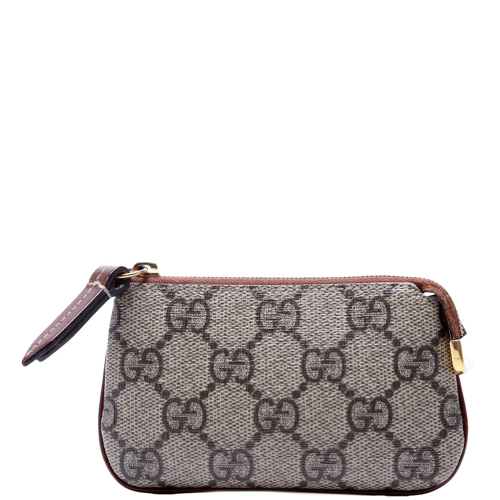447964 GG Supreme Key Case Brown