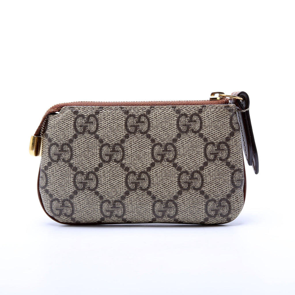 447964 GG Supreme Key Case Brown
