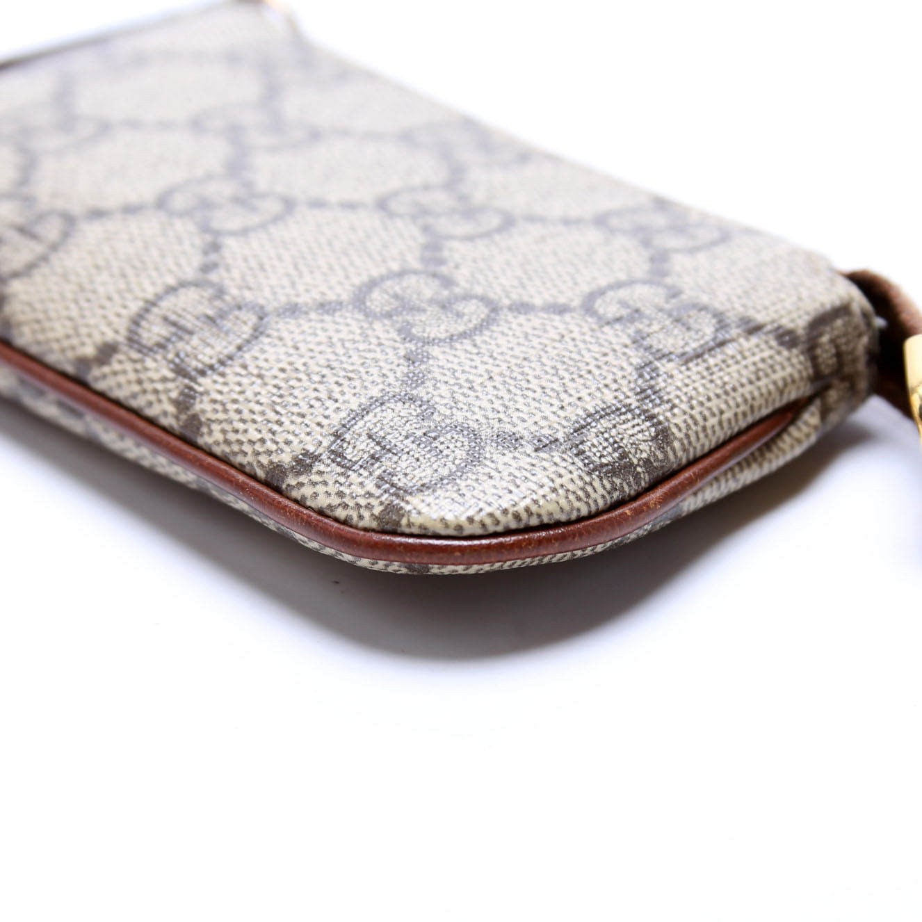 447964 GG Supreme Key Case Brown
