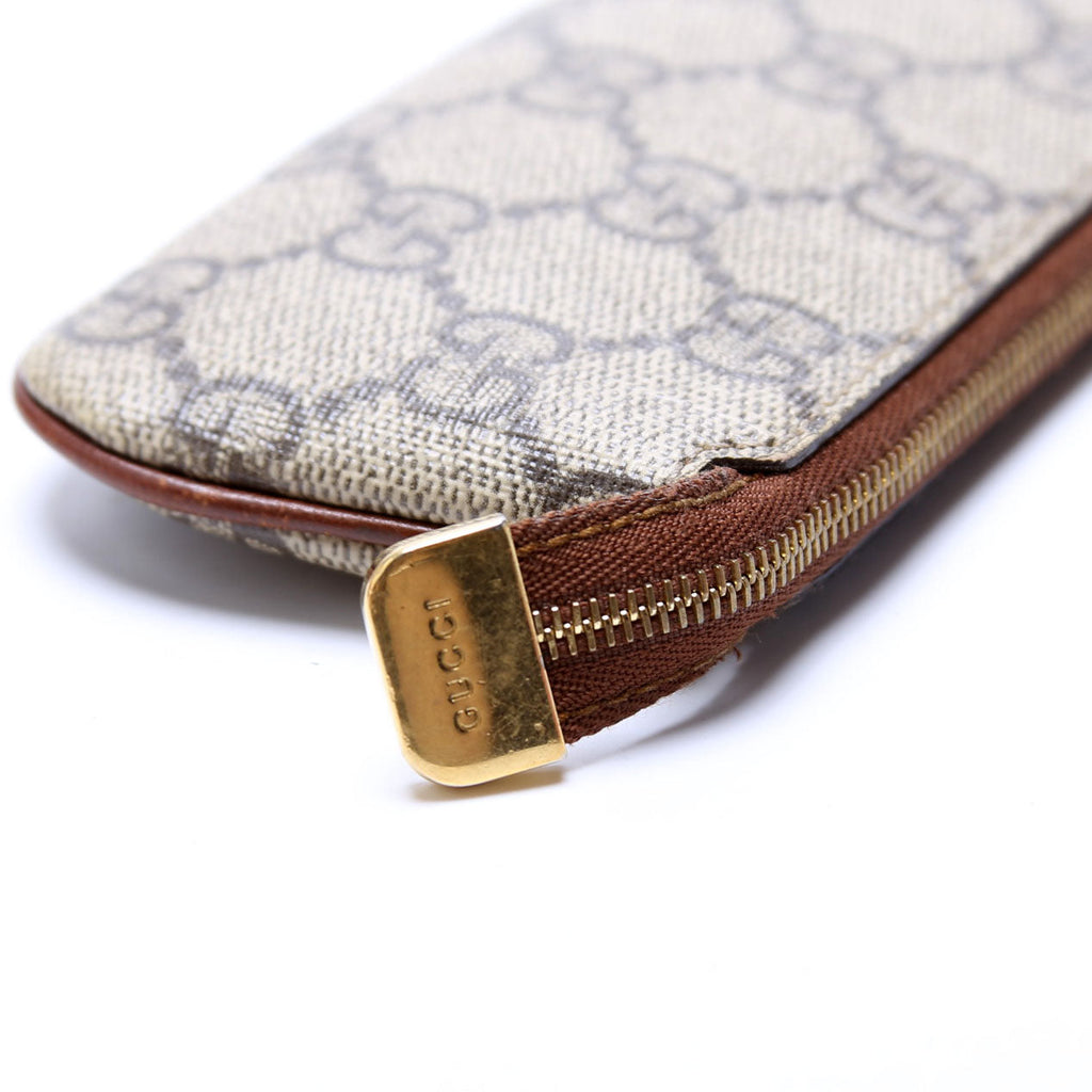 447964 GG Supreme Key Case Brown