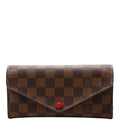 Josephine Wallet Damier Ebene Red