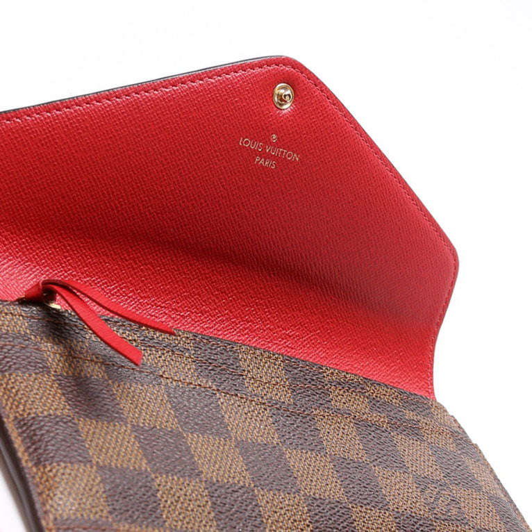 Josephine Wallet Damier Ebene Red