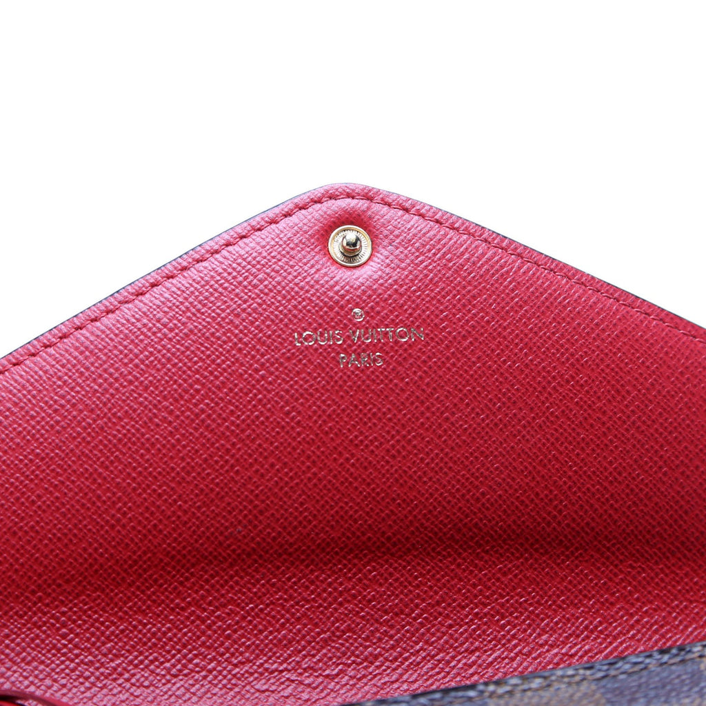 Josephine Wallet Damier Ebene Red