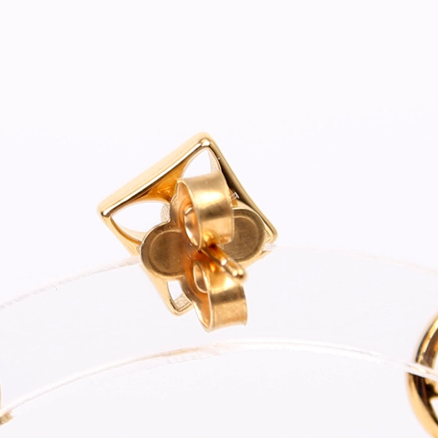 Crazy In Lock Earrings Gold
