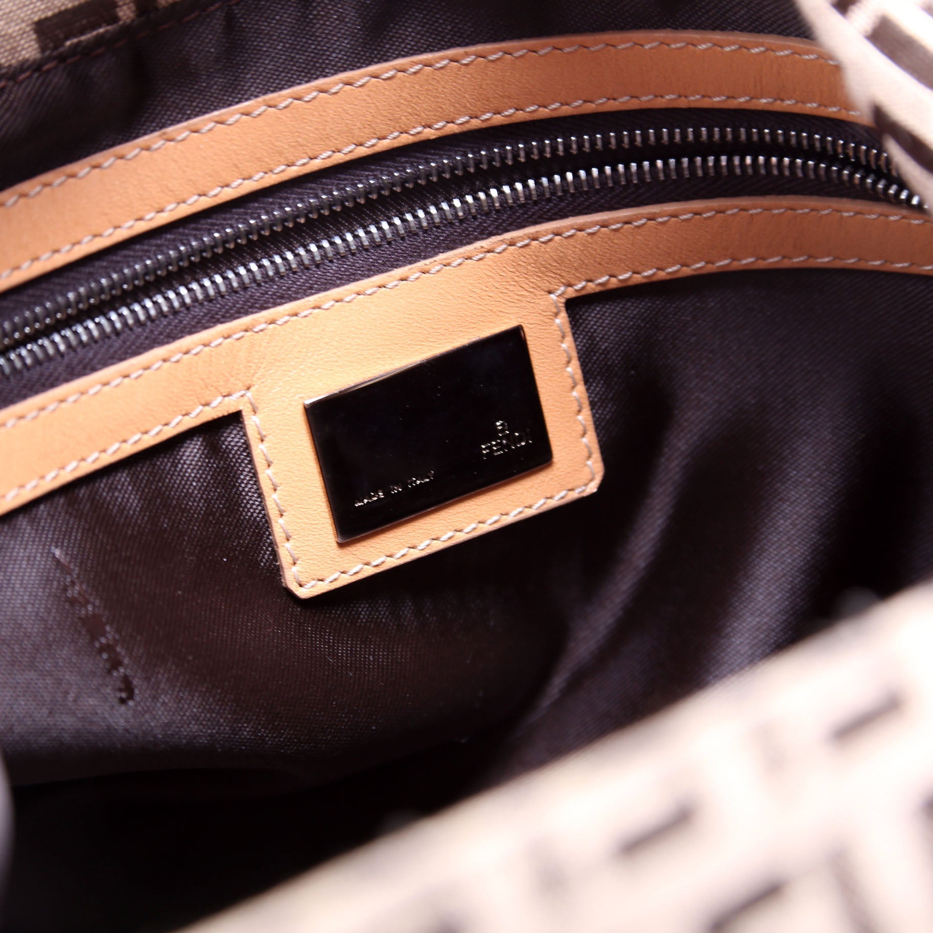 Fendi 8BR001 Zucca Mamma Baguette