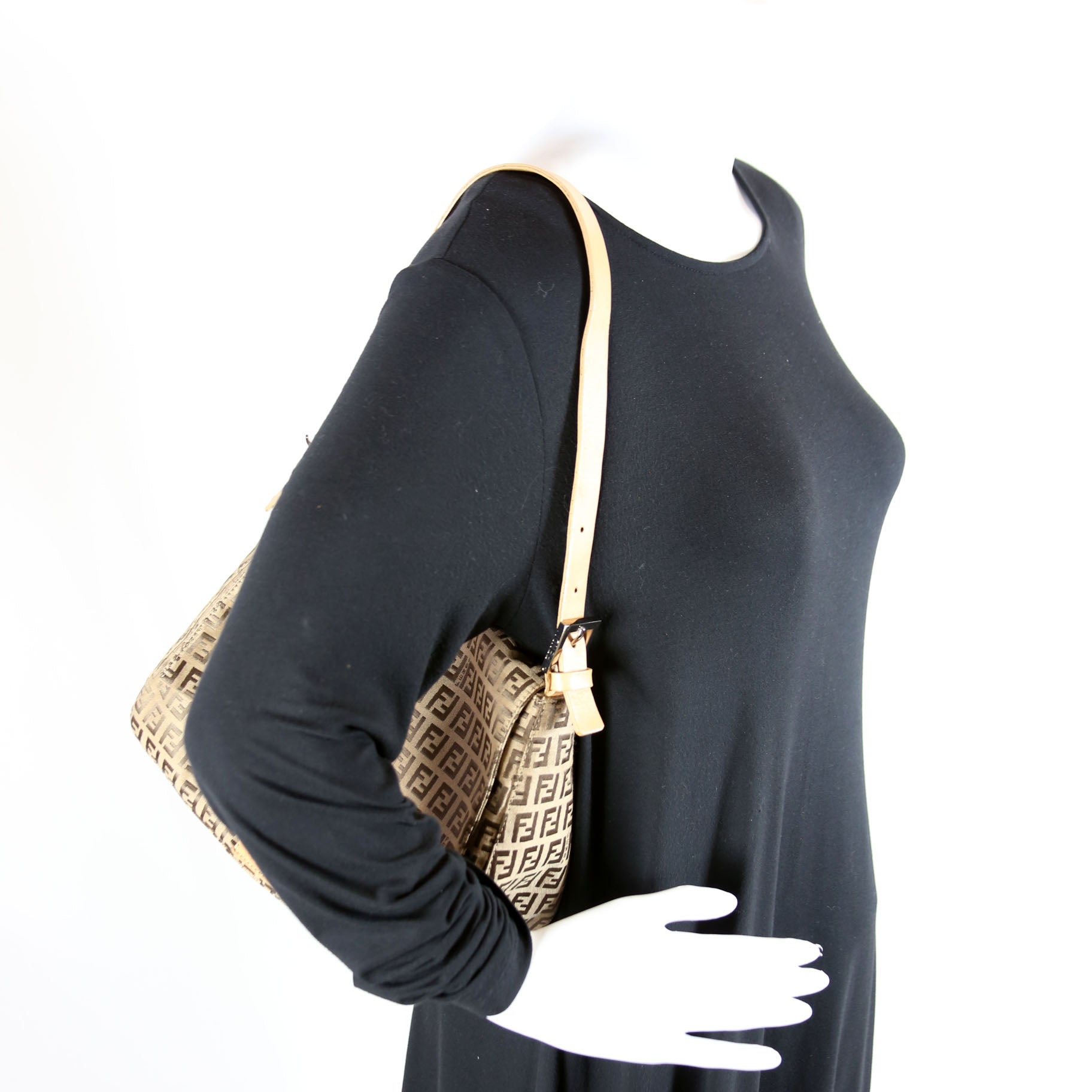 Fendi 8BR001 Zucca Mamma Baguette