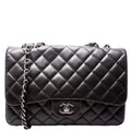 Classic Flap Jumbo Lambskin 14-16M Black