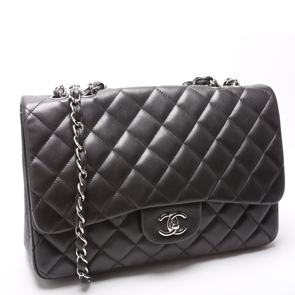 Classic Flap Jumbo Lambskin 14-16M Black