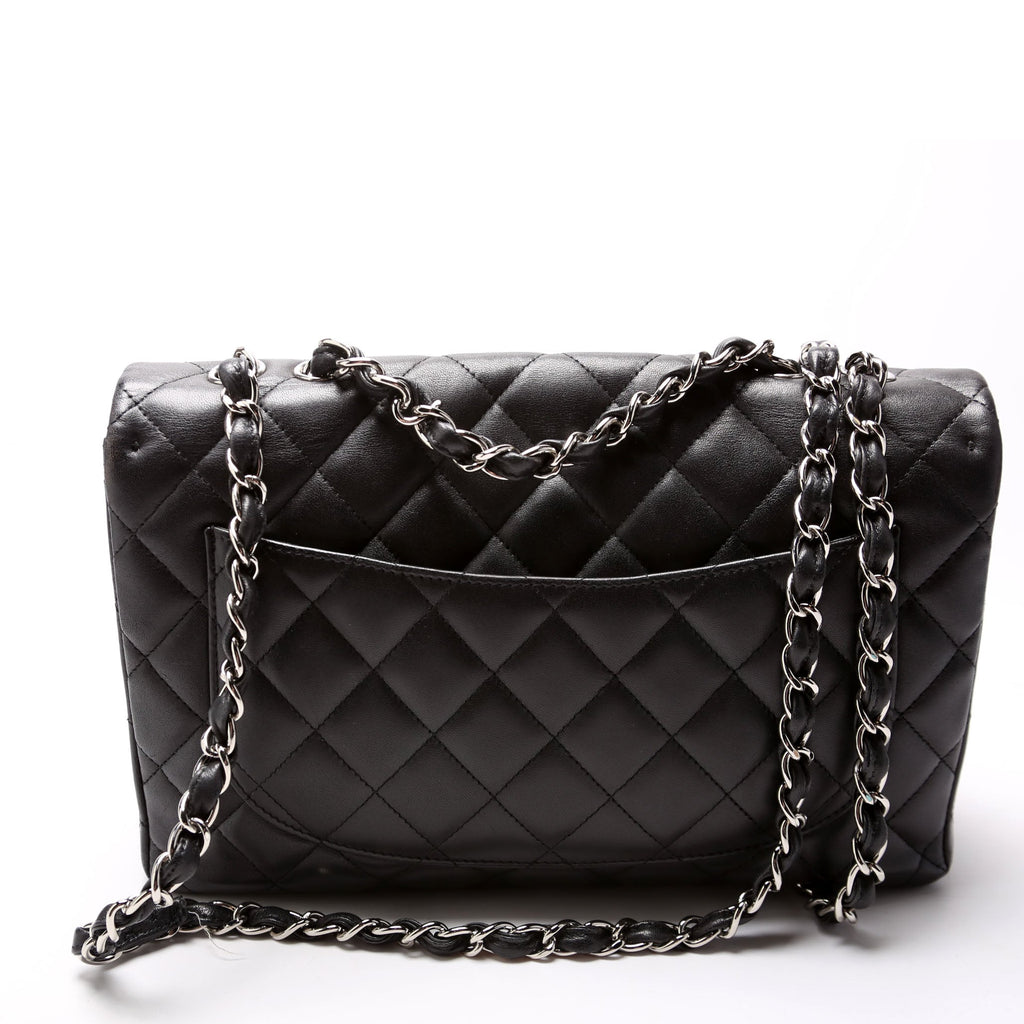 Classic Flap Jumbo Lambskin 14-16M Black