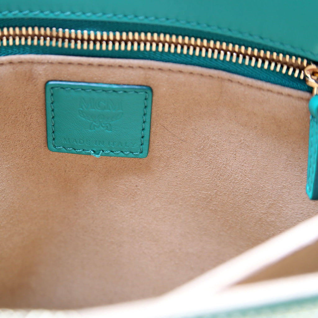 Mode Travia Medium Spanish Leather Shoulder Bag Green
