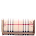 3689954 Haymarket Check Continental Penrose Wallet Beige