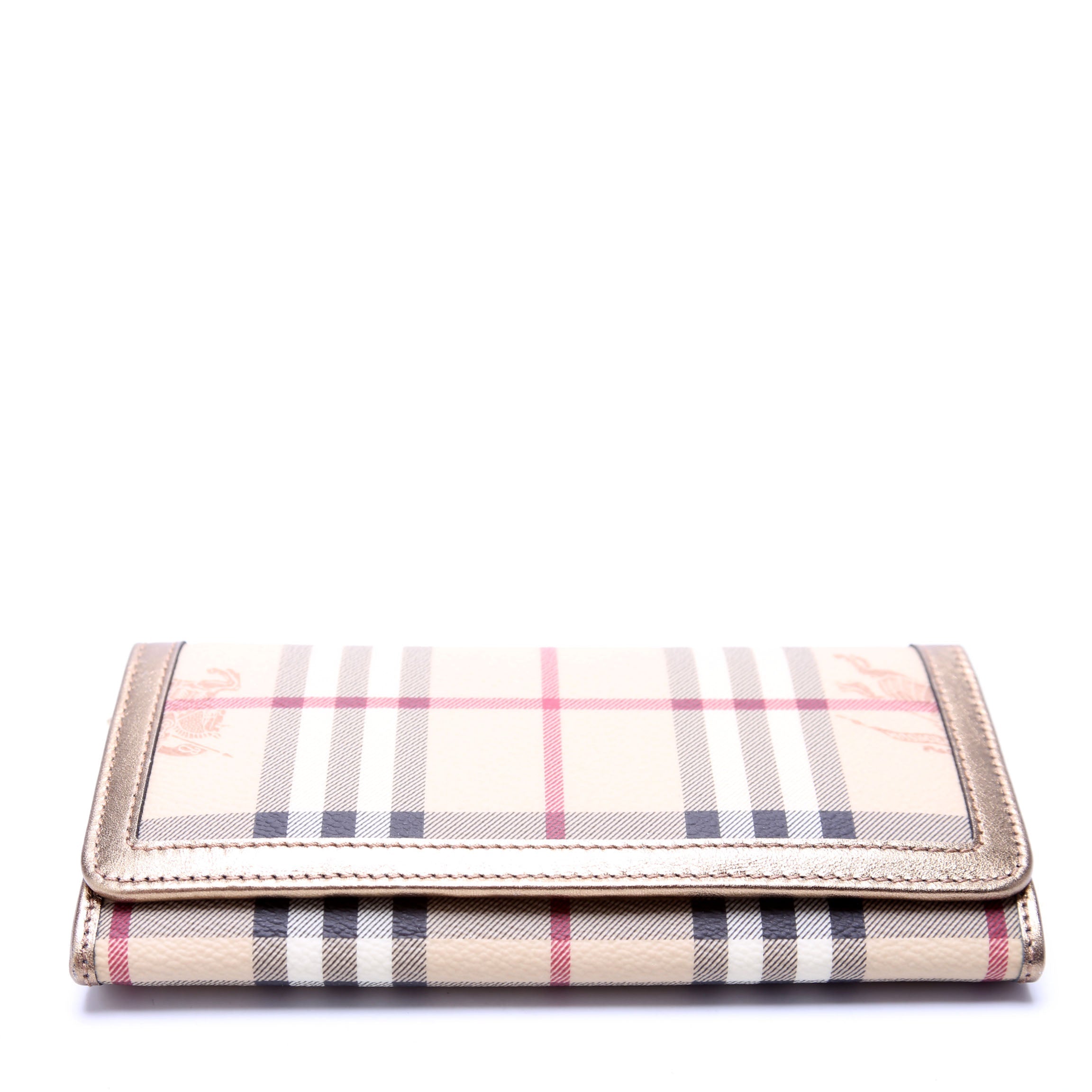 3689954 Haymarket Check Continental Penrose Wallet Beige