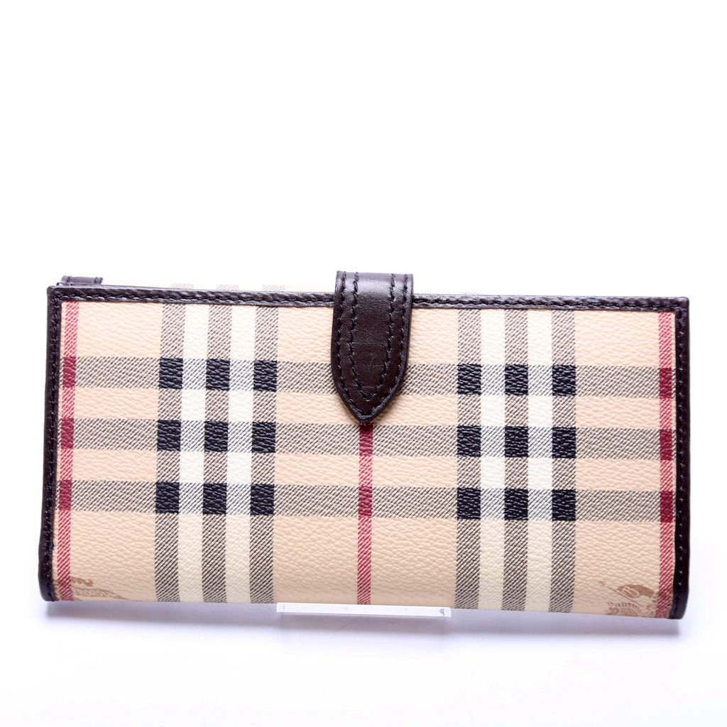 3640450 Haymarket Check Continental Wallet Brown