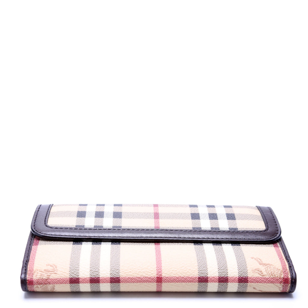 3640450 Haymarket Check Continental Wallet Brown