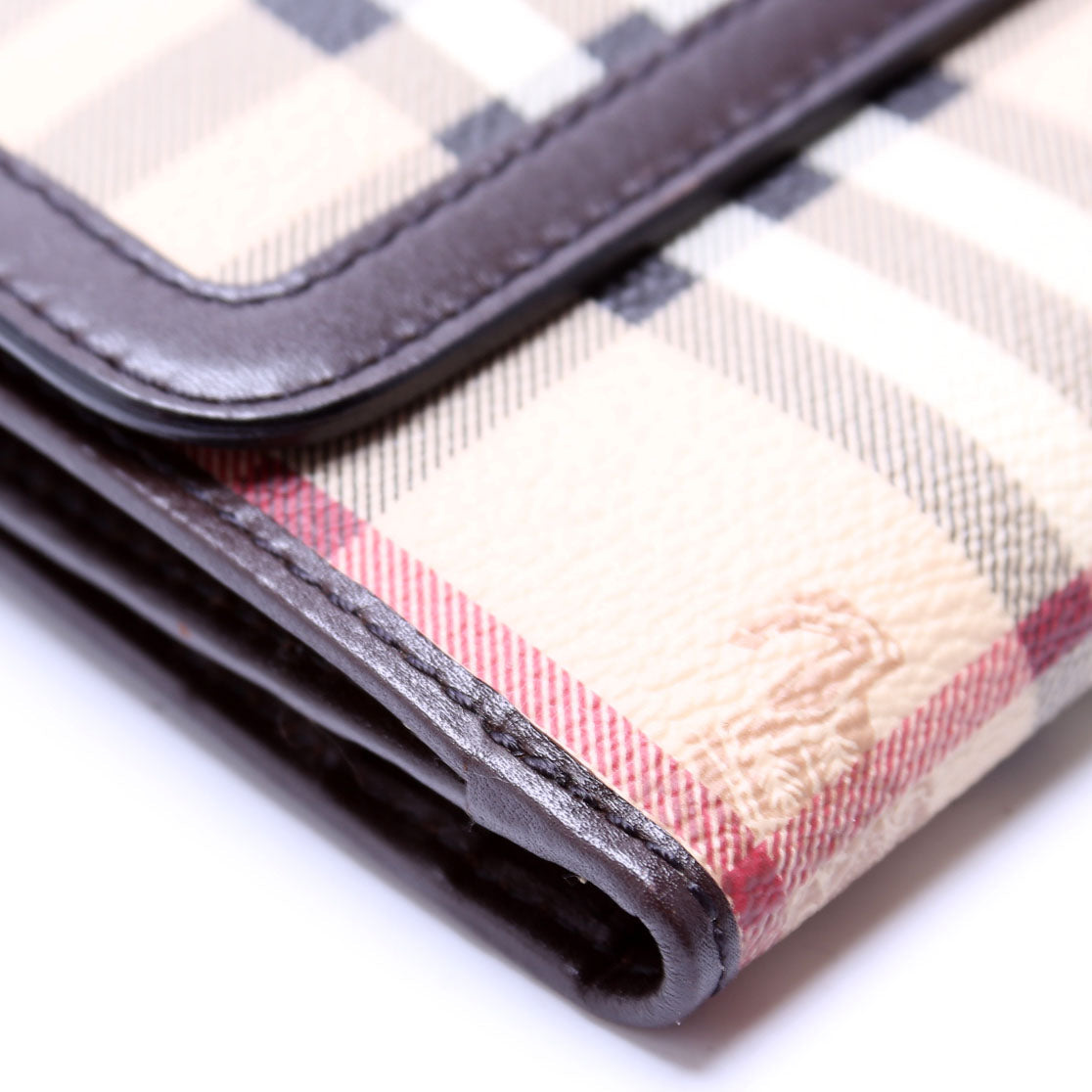 3640450 Haymarket Check Continental Wallet Brown