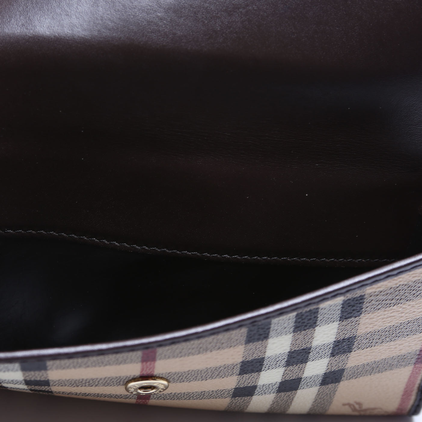 3640450 Haymarket Check Continental Wallet Brown