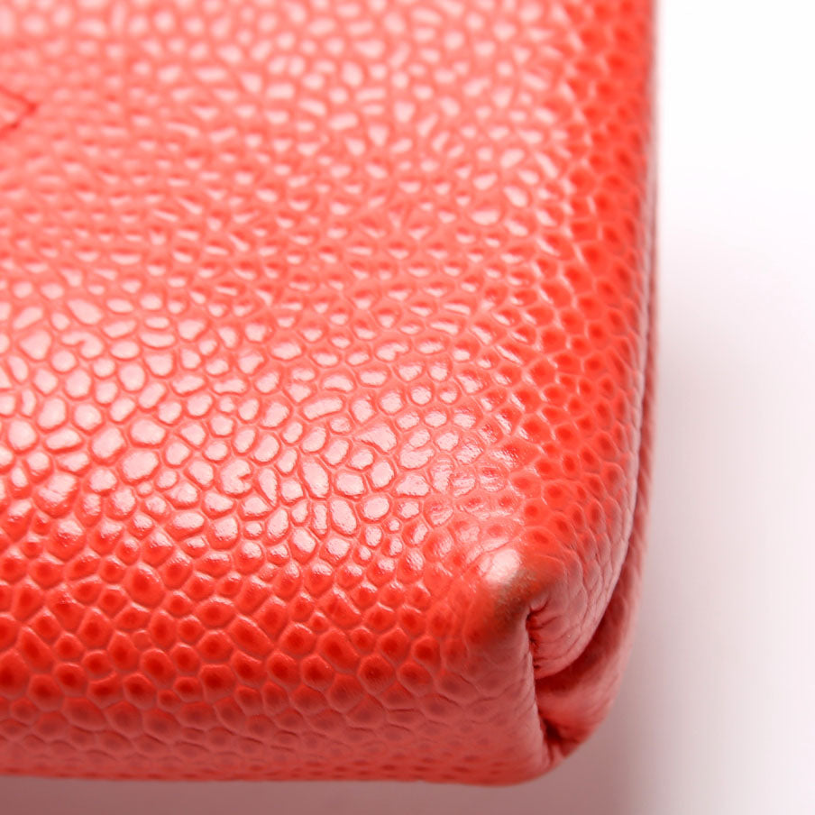 Timeless CC Key HOlder Caviar Coral