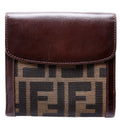2266 Zucca Compact Bifold Wallet Brown