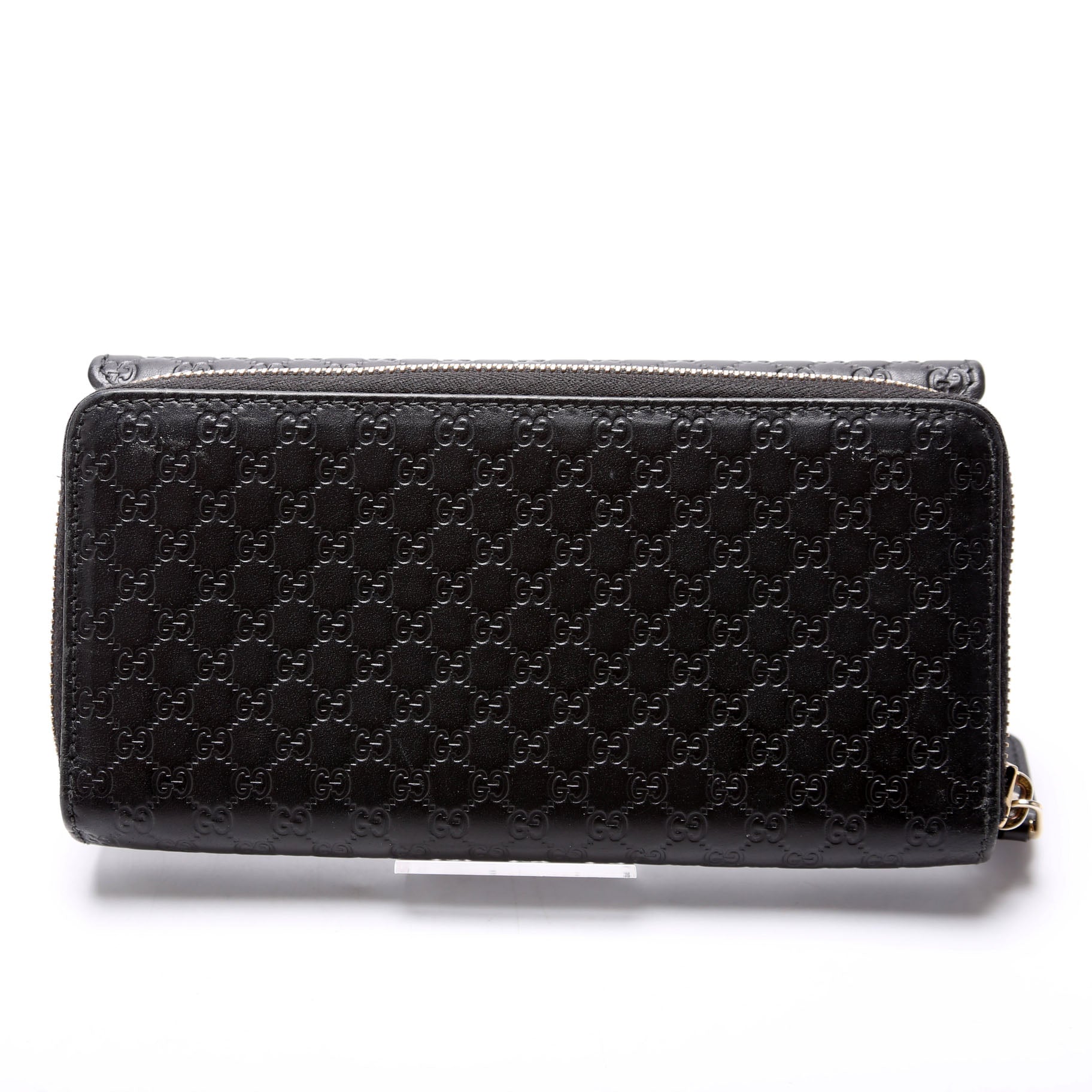 449396 Miroguccissima Continental Flap Wallet Black