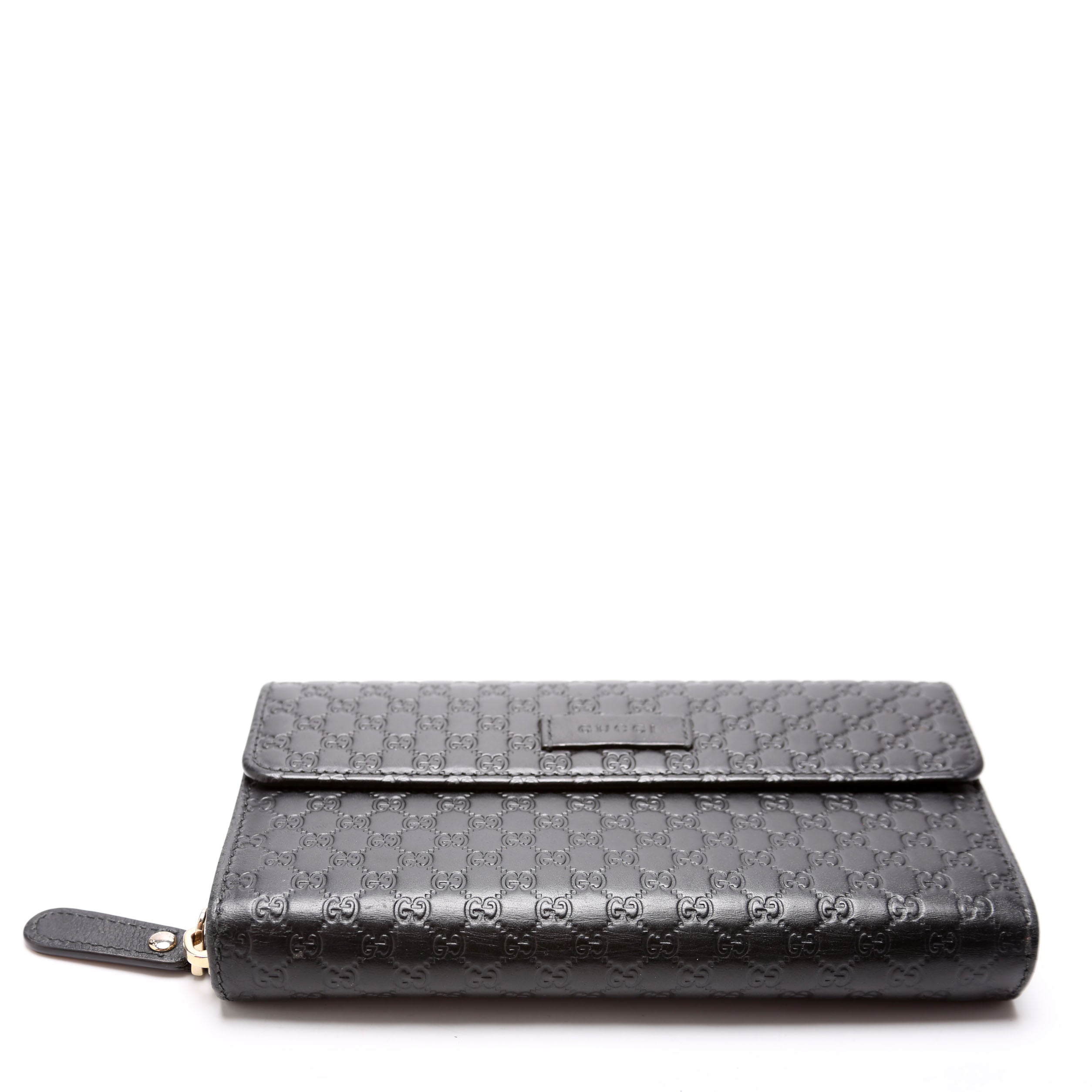 449396 Miroguccissima Continental Flap Wallet Black