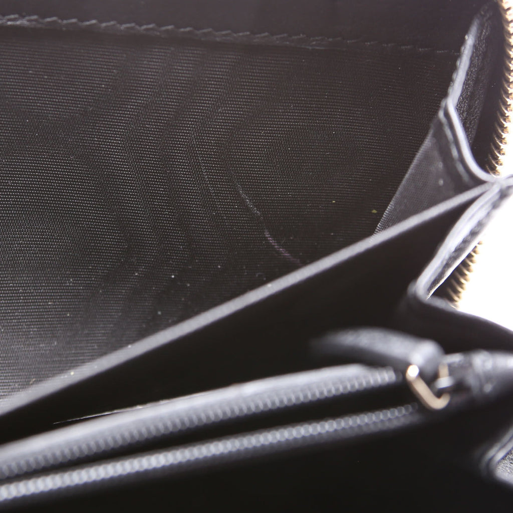 449396 Miroguccissima Continental Flap Wallet Black