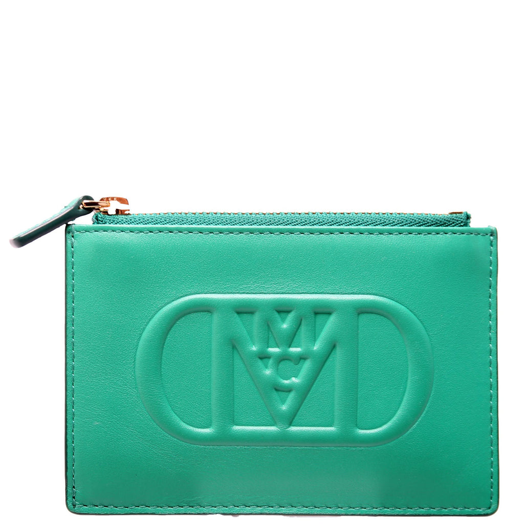 Mode Travia Zip Card Cases Spanish Leather Green