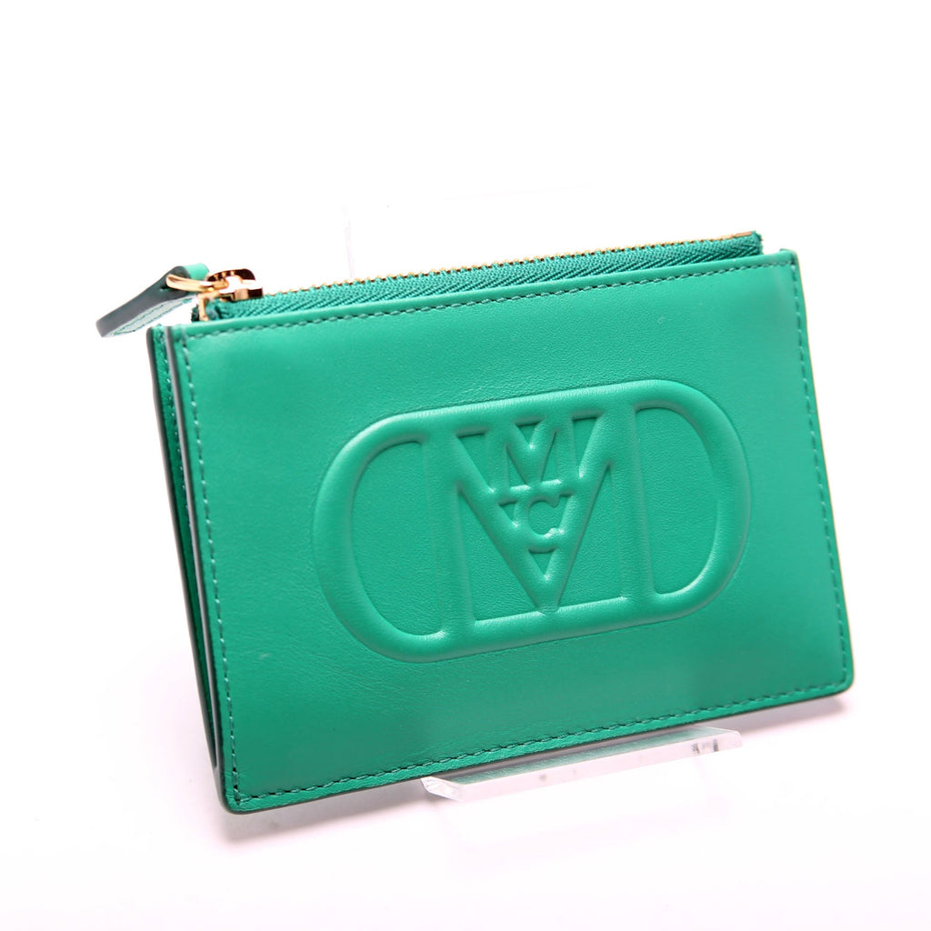 Mode Travia Zip Card Cases Spanish Leather Green