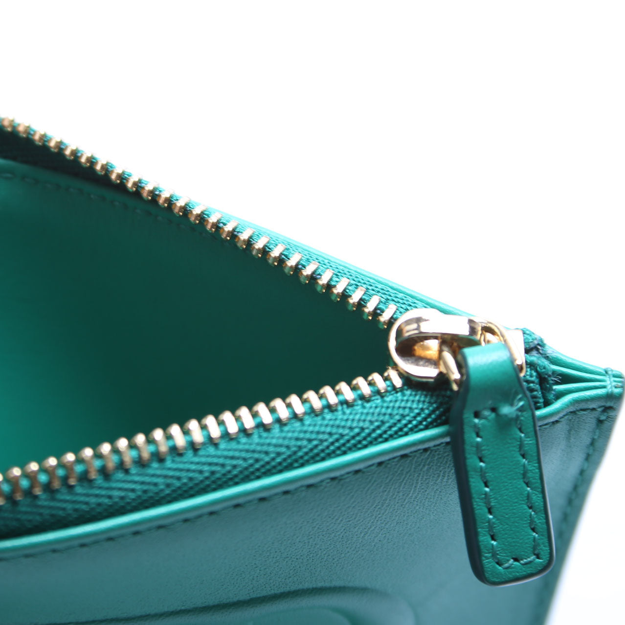 Mode Travia Zip Card Cases Spanish Leather Green