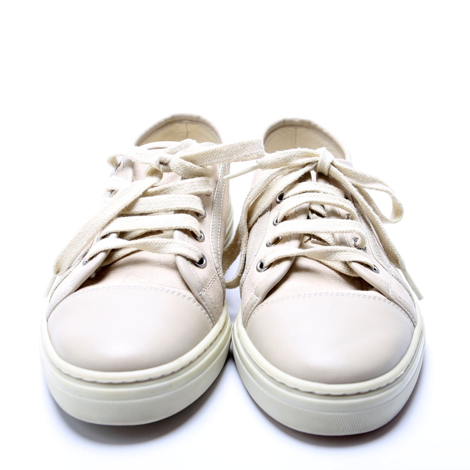 Gucci GG Canvas Low Top Sneakers Size 37 Grey