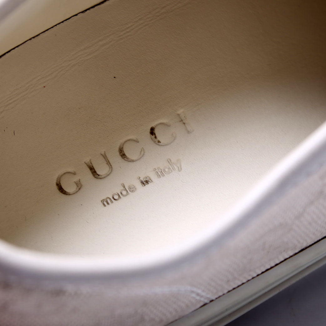 Gucci GG Canvas Low Top Sneakers Size 37 Grey