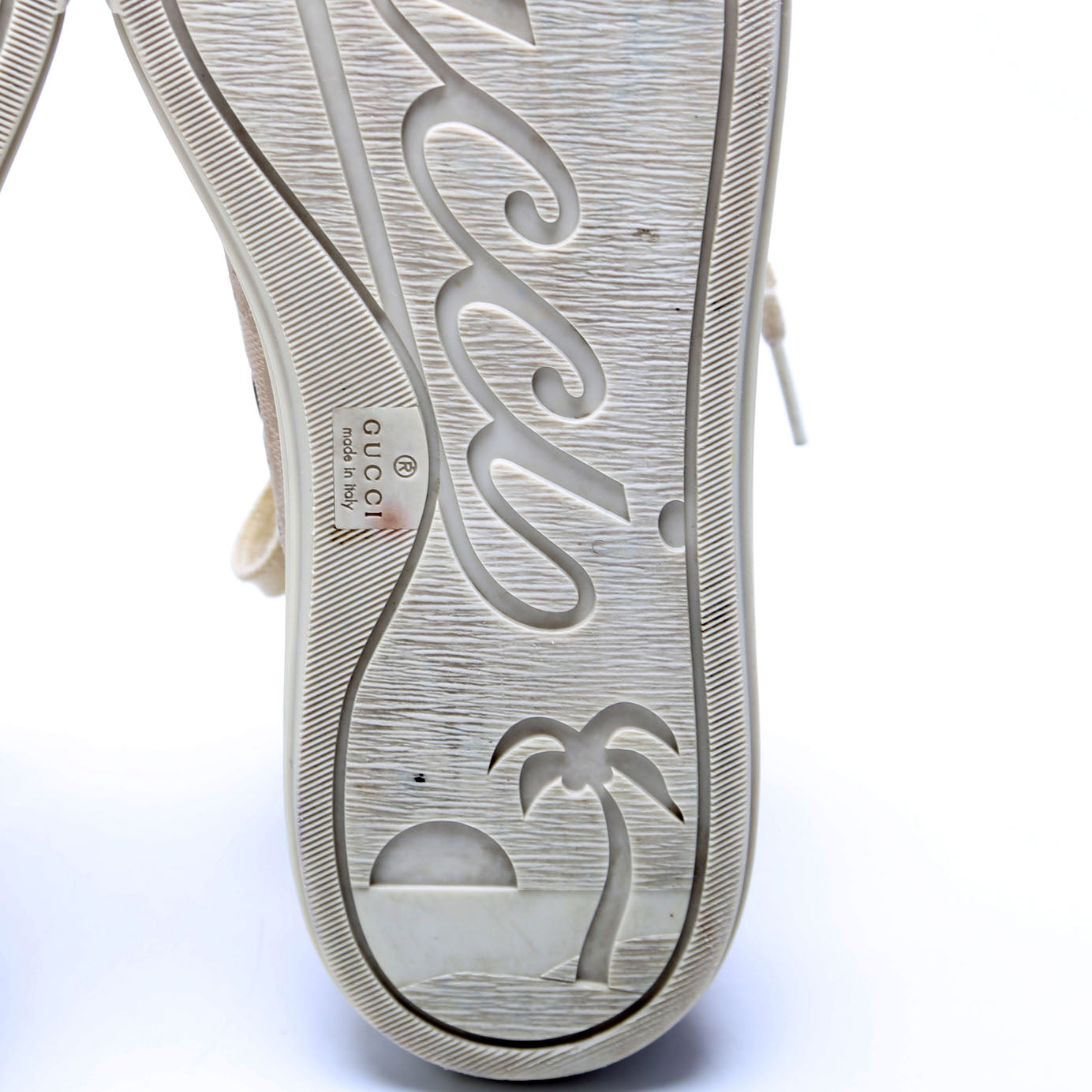 Gucci GG Canvas Low Top Sneakers Size 37 Grey