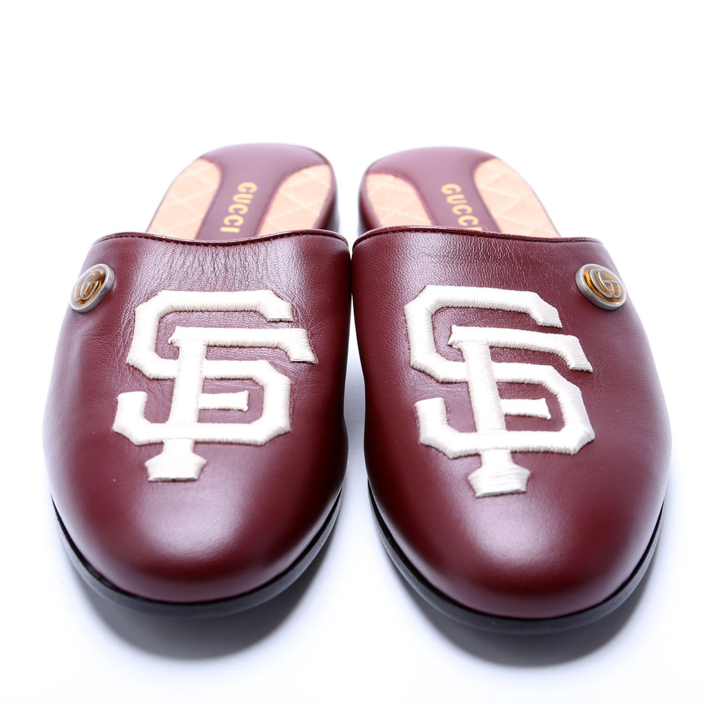 Giants Logo Mules Size 35.5 Maroon