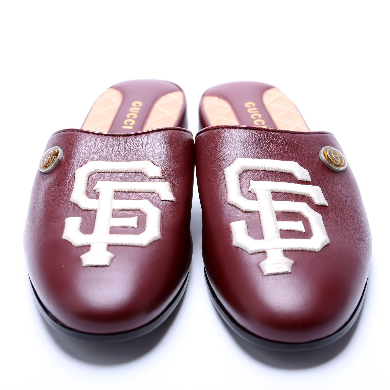 Giants Logo Mules Size 35.5 Maroon