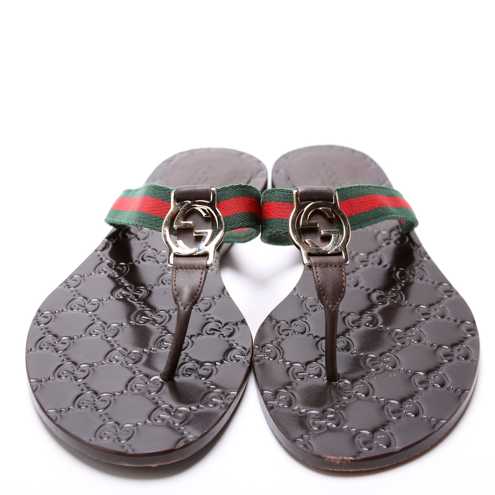GG Web Strap Flip Flops Size 39.5