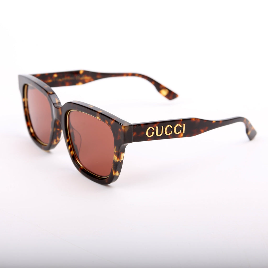 Gucci GG1136S Havana Square Sunglasses Tortoise