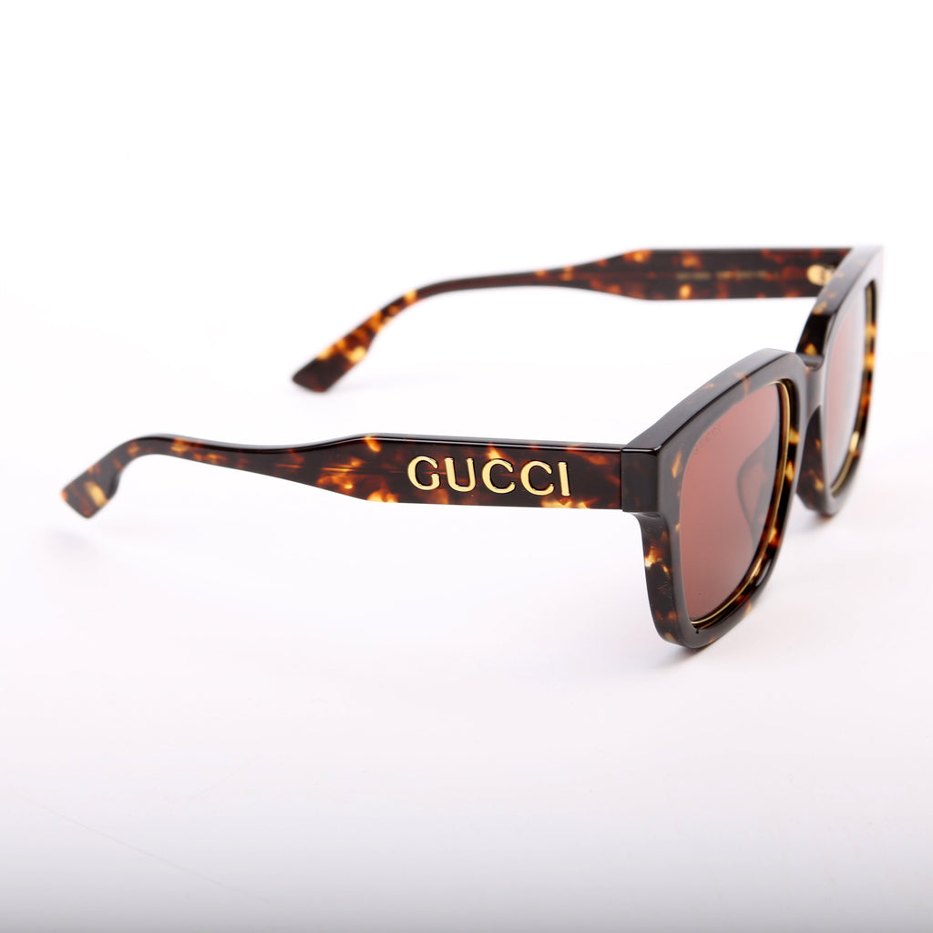Gucci GG1136S Havana Square Sunglasses Tortoise
